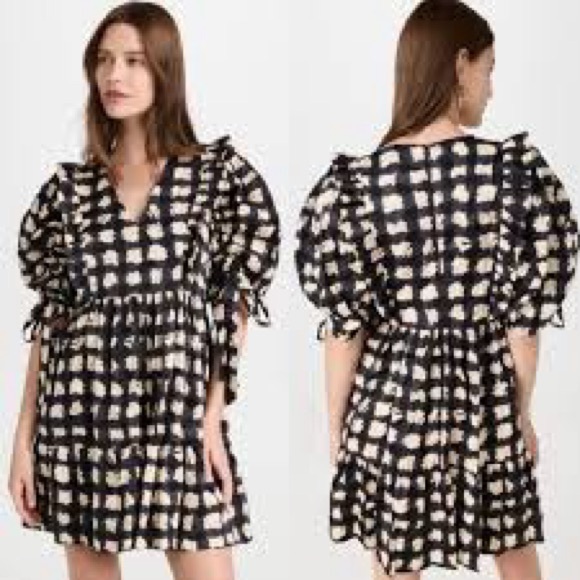 TOTAL STEAL! Sea New York Ginger Gingham Dress GORGEOUS - Picture 3 of 12